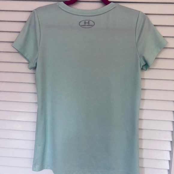 Womens XS Mint Under Armour Short Sleeve - Picture 2 of 5